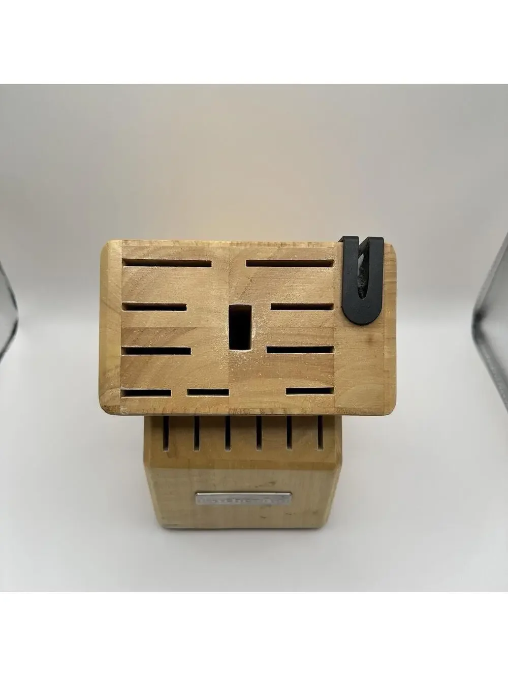 Kitchen Aid Wooden Knife Block Stand 16 Slots With Sharpener
